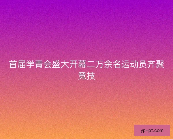 首届学青会盛大开幕二万余名运动员齐聚竞技